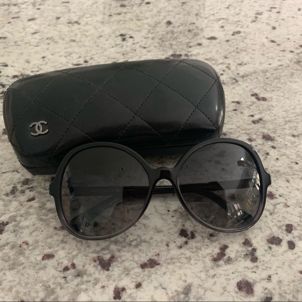 Authentic CHANEL 5351 1561/S8 59 17 140 3P polarized‎ sunglasses w/case